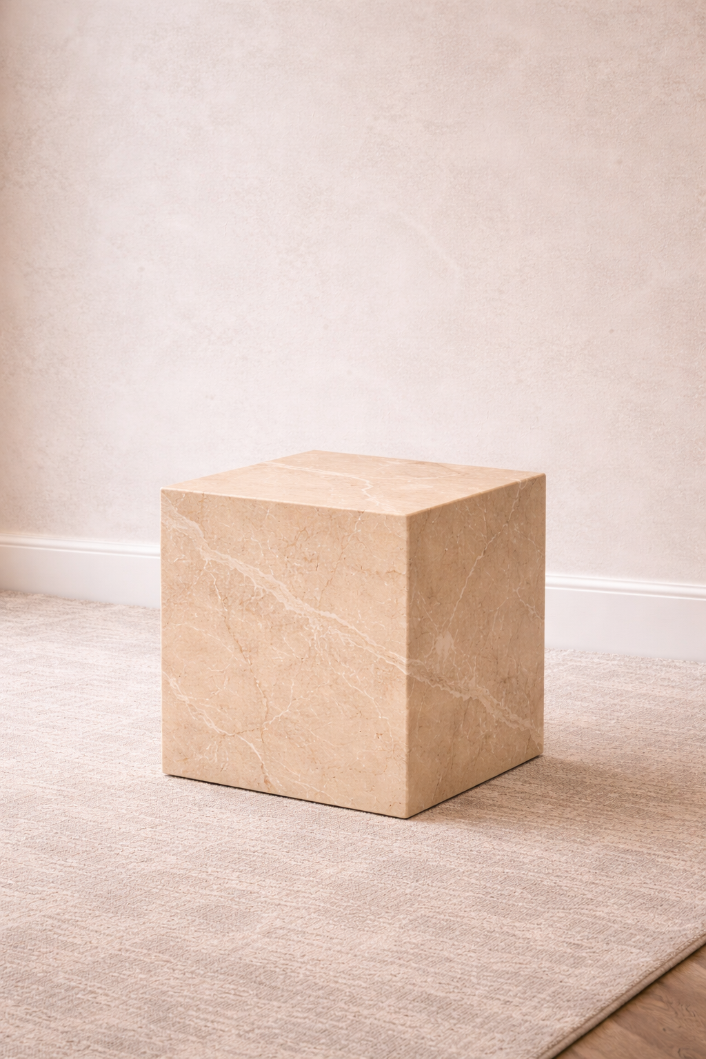 The Cube in Crema Marfil